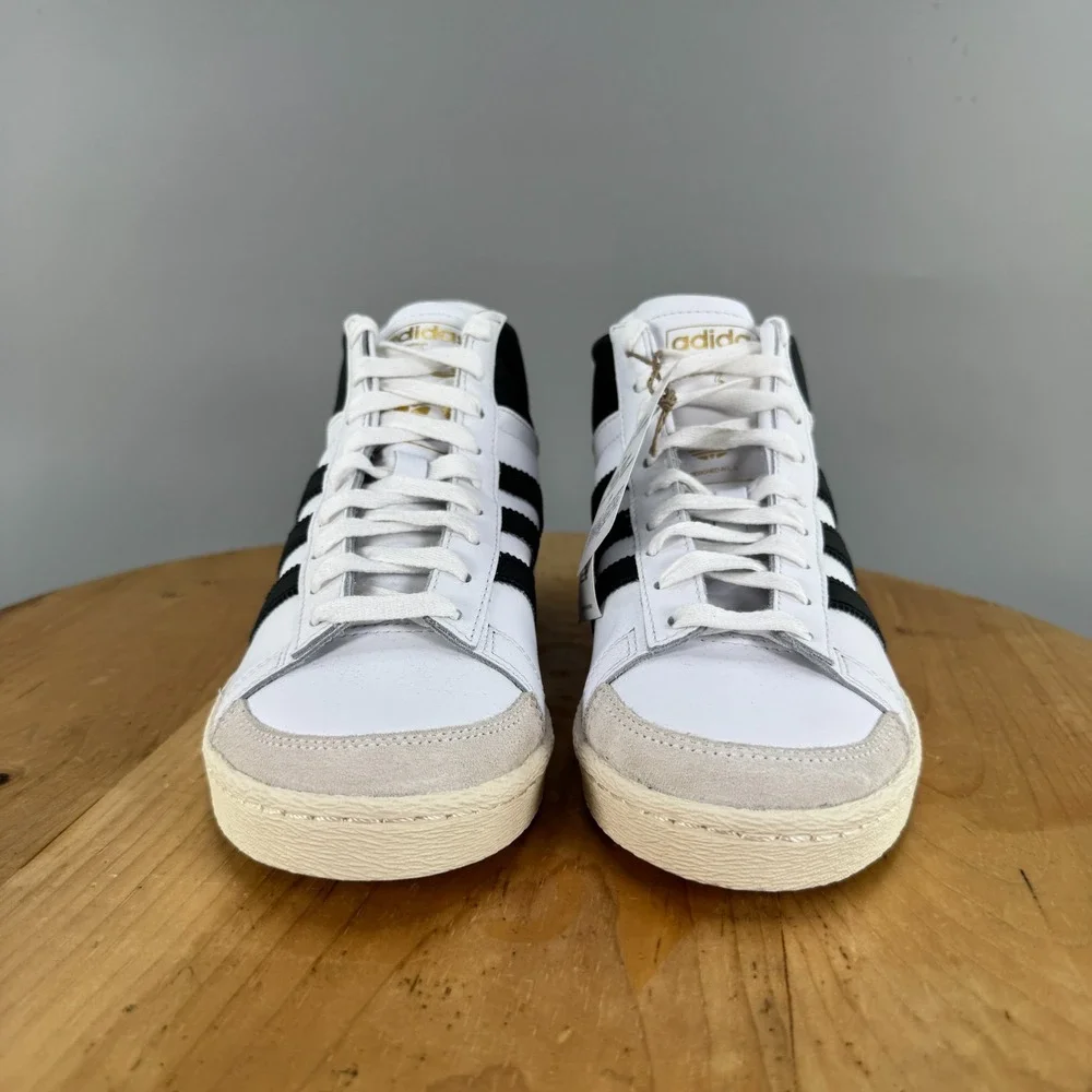 Mens 7.5 / Womens 8.5 - Adidas Jabbar High White Black Basketball Shoes NEW